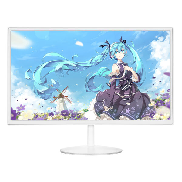 Ultra Slim Narrow Bezel Frameless White Color 21.5 inch Widescreen LED Display Computer Monitor