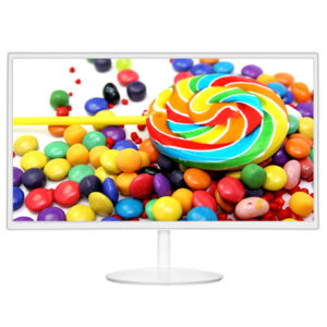 White Color 23.8 inch Widescreen IPS Display Desktop PC Computer Monitor with VGA HDMI Audio input