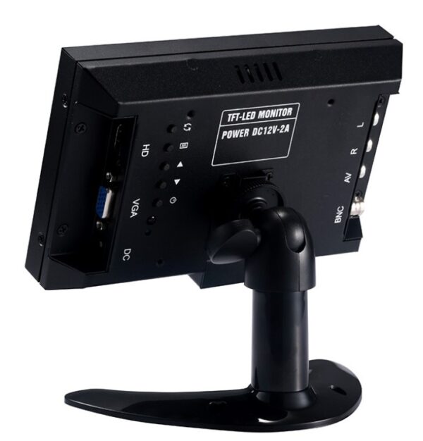 9 inch metal frame 1280*720 widescreen IPS led monitor with VGA HDMI AV USB BNC Audio Speaker input