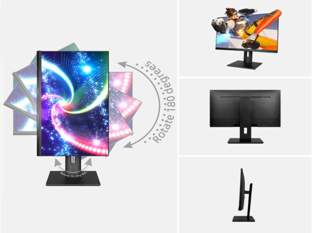 32 inch QHD 2560x1440P Display 165Hz Refresh Rate sRGB Color Gamut Gaming Monitor with 2*HDMI DisplayPort USB Audio Speaker