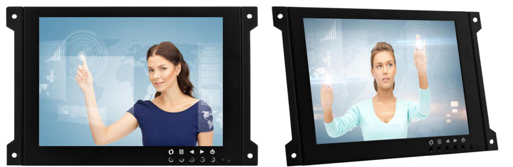 Embedded Metal Frame Small Display 7 inch Multi-Touch 10 Points Capacitive Touch Monitor with VGA HDMI USB input