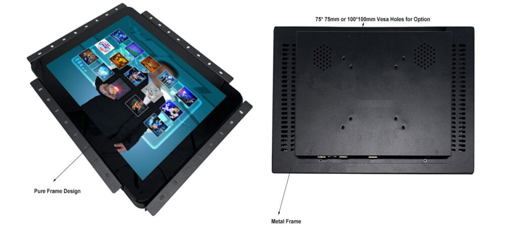 Industrial Embedded Open Metal Frame 15 inch USB HDMI Capacitive Touch Monitor for ATM Payment Kiosk POS Display