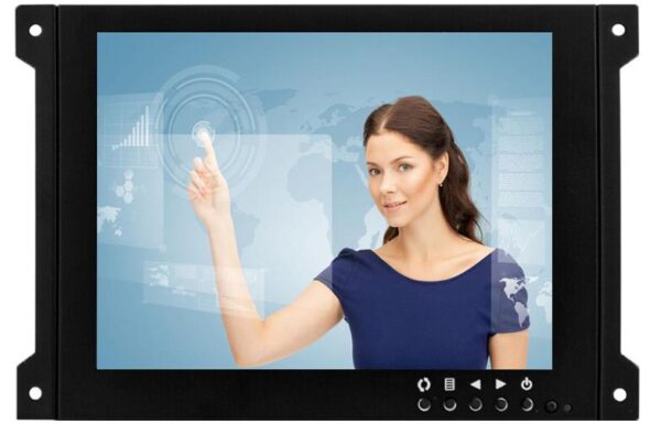 Embedded Metal Frame Small Display 7 inch Multi-Touch 10 Points Capacitive Touch Monitor with VGA HDMI USB input