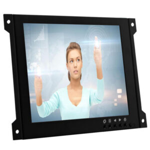 Wall Mount Metal Frame Embedded Industrial 8 inch USB Multitouch Capacitive Touch Monitor with VGA HDMI Audio input