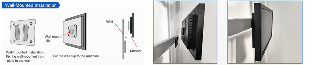 Embedded Open Metal Pure Frame Industrial KIOSK Display 10.1 Inch 1280*800 Widescreen IPS Display Capacitive Touch Monitor