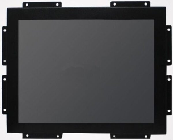 Metal Frame 12 Inch Industrial Pure Flat Tempered Glass Capacitive Touch Monitor for Raspberry PI Linux Android Windows System